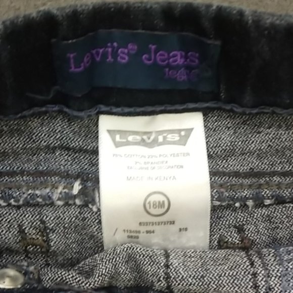 Levi's Baby Leggings Premium Denim 18M - Picture 3 of 5